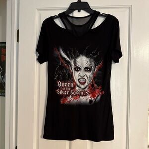 Universal Halloween Horror Nights Queen of the Silver Screen Black Graphic Tee